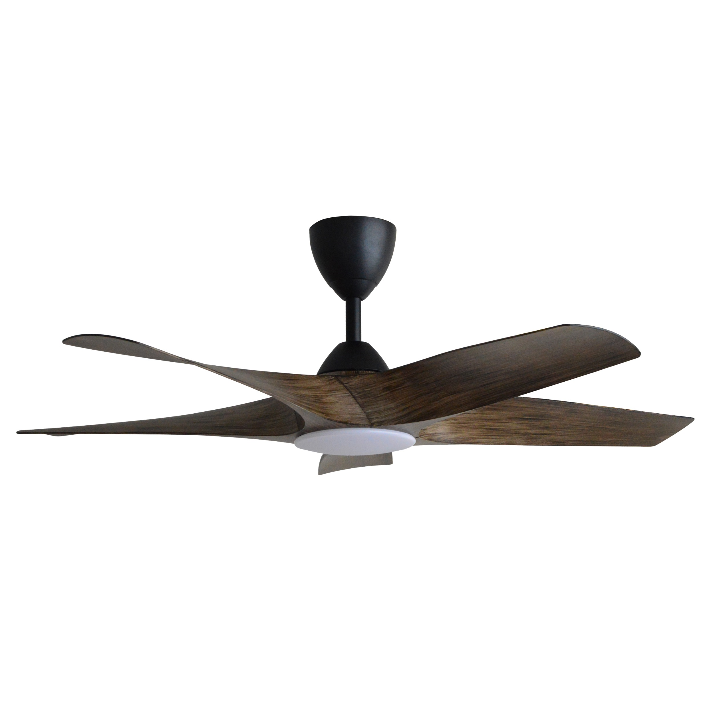 ALPHA ALKOVA - AXIS LED 5B 48-Inch DC Motor Ceiling Fan (Oak)